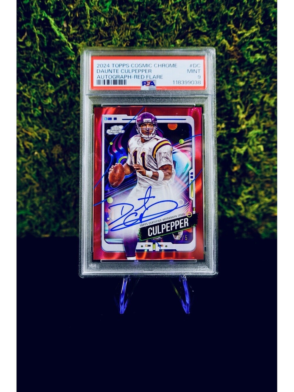 2024 Topps Cosmic Chrome “Daunte Culpepper” Auto #/5 Red Flare Refractor